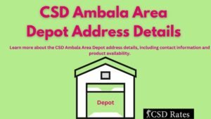 CSD Ambala Area Depot Address Details PDF
