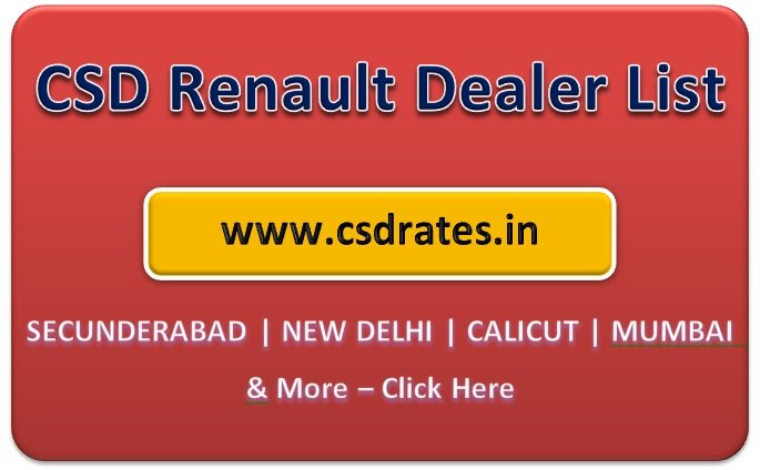 CSD Renault dealers in India