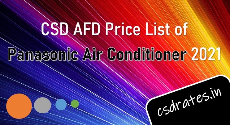 CSD AED Price List of Panasonic Air Conditioner