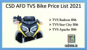 csd two wheeler price list 2021