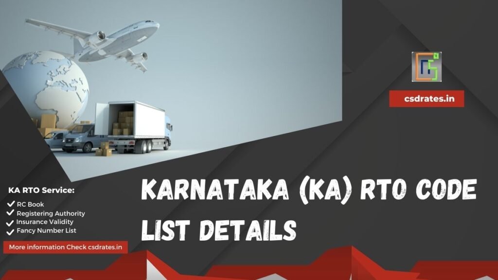 Karnataka RTO Code List PDF Download 2023