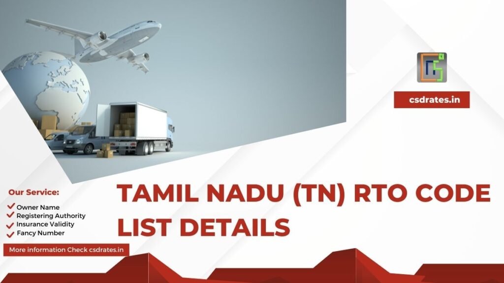 Tamil Nadu RTO Code List PDF Download 2023
