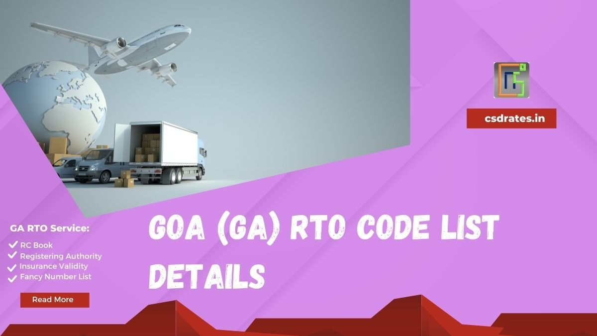 GA RTO Code List, Driving License, Vehicle Registration Number Details 2024