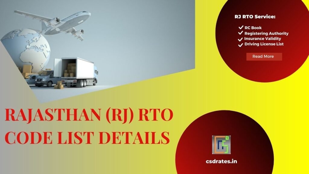 Rajasthan RTO Code List PDF Download 2023