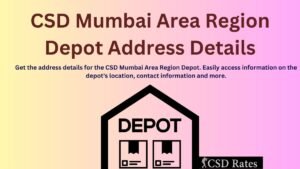 CSD Mumbai Area Region Depot Address Details PDF