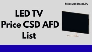 CSD AFD LED TV Online Portal Price List 2026