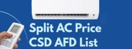 CSD AFD Air Conditioner Online Portal Price List 2026