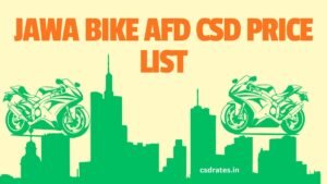 Jawa Bike Price List of AFD CSD Online Portal 2026
