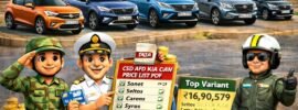 Kia Car Price List of AFD CSD Online Portal 2026