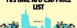 TVS Bike Price List of AFD CSD Online Portal 2026