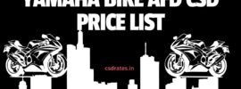 Yamaha Bike Price List of AFD CSD Online Portal 2026
