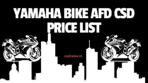 Yamaha Bike Price List of AFD CSD Online Portal 2026