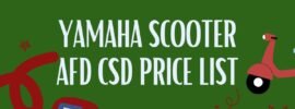 Yamaha Scooter Price List of AFD CSD Online Portal 2026