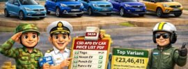 EV Car Price List of AFD CSD Online Portal 2026